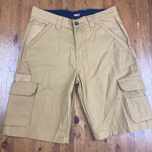 Dickies Carpenter Construction Work Cargo Shorts Carmel Brown Men's 30 EXCELLENT